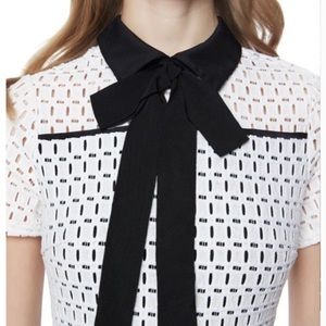 ERIN Erin Fetherston Ivory&Black Lace Dress Size 2